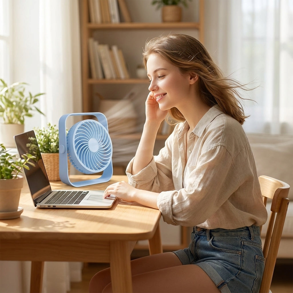 Desktop Dual-Layer Circulating Fan