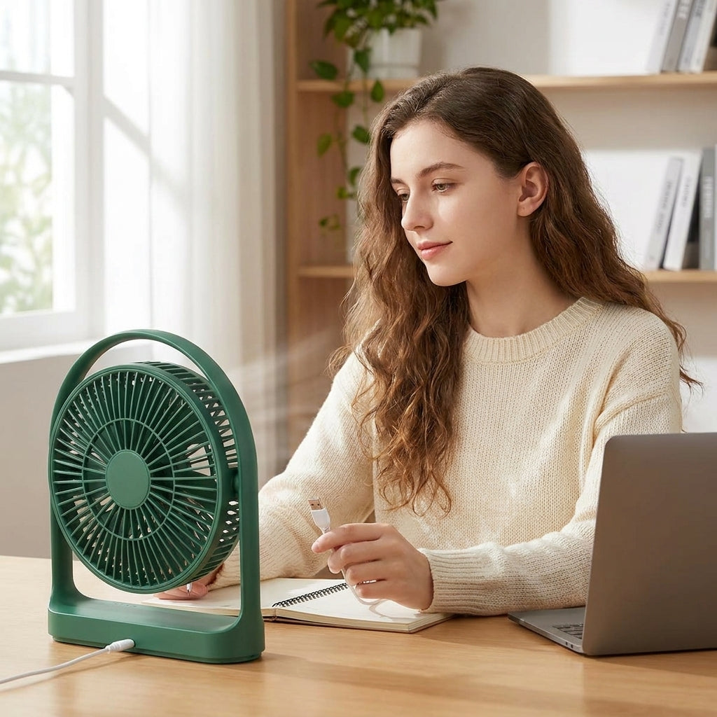 4000mAH USB Portable Rechargeable Fan